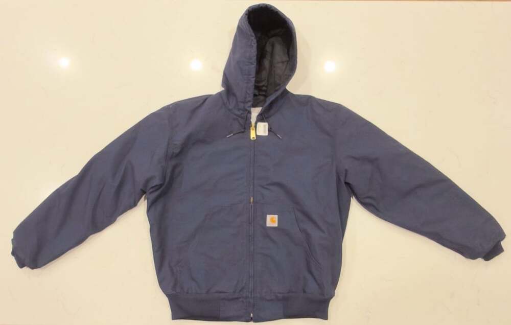 Carhartt Navy Blue Quilted Lined Active Jacket Size L Regular